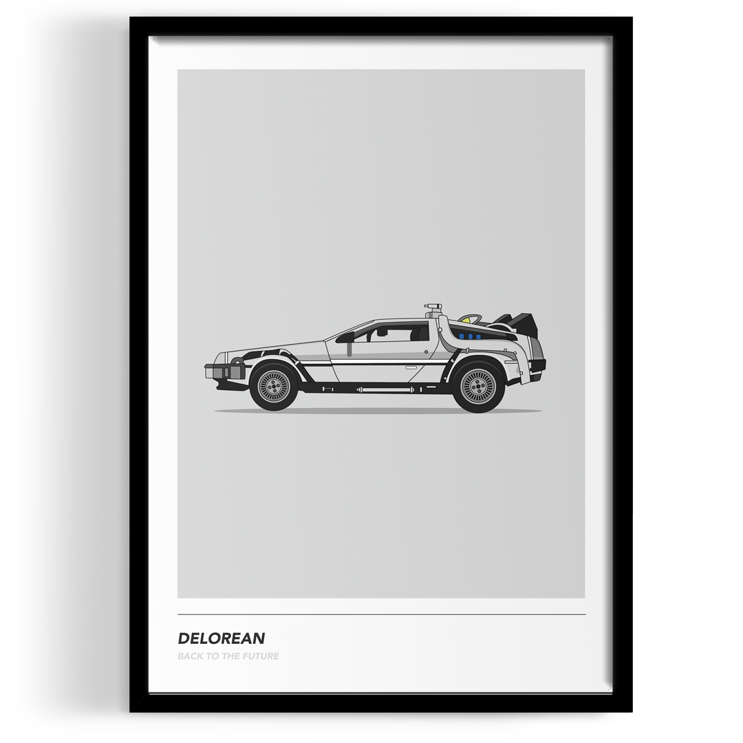 Inspired By Delorean Wall Art