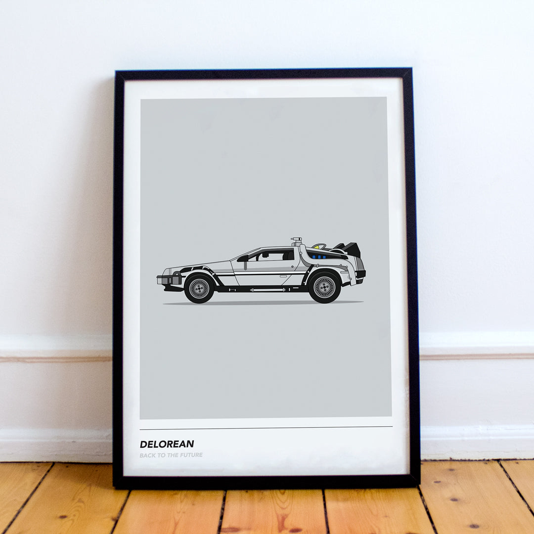 Inspired By Delorean Wall Art