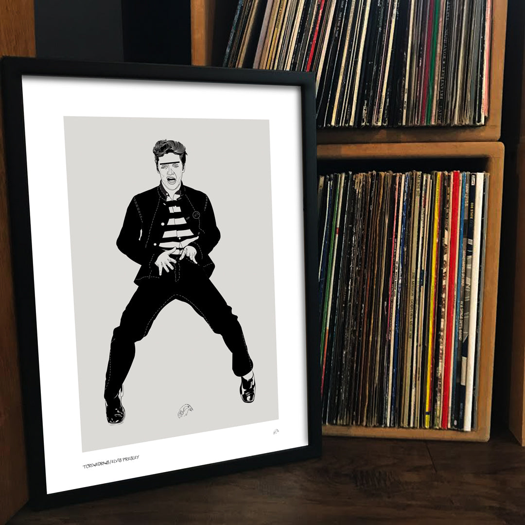 Inspired by ELVIS PRESLEY Art Print